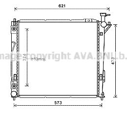 AVA QUALITY COOLING hy2339 -  Радиатор, охлаждение двигателя
